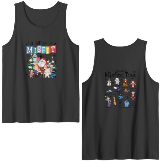Discover Misfit Toys Christmas Double Sided Tank Tops, A Bit Of A Misfit Double Sided Tank Tops, Rudolphs The Red Nosed Reindeer