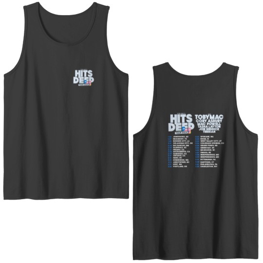 Discover TobyMac Hits Deep Tour 2024 Double Sided Tank Tops, TobyMac Fan Double Sided Tank Tops