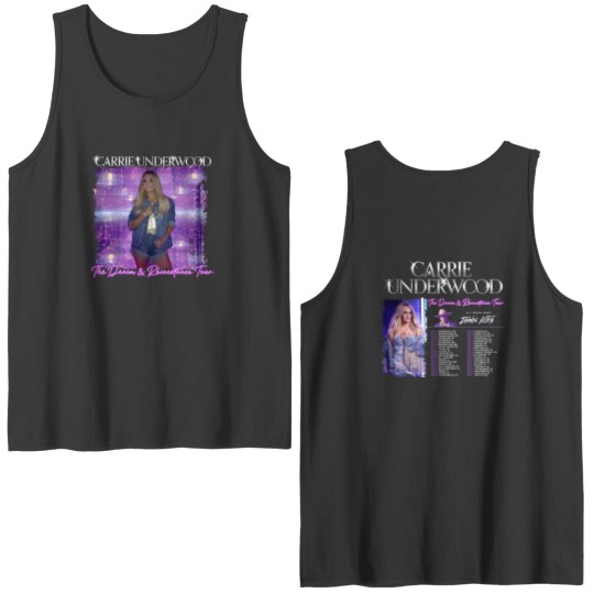 Discover Carrie Underwood Denim and Rhinestones Tour 2023 Double-Sided Tank Tops