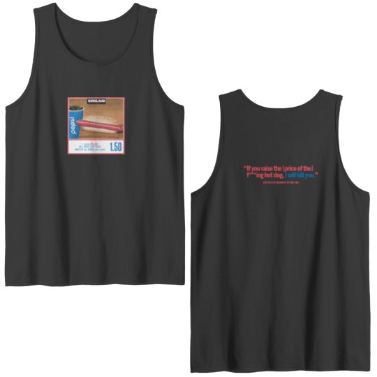 Discover Costco Hot Dog & Soda Combo Double Sided Tank Top