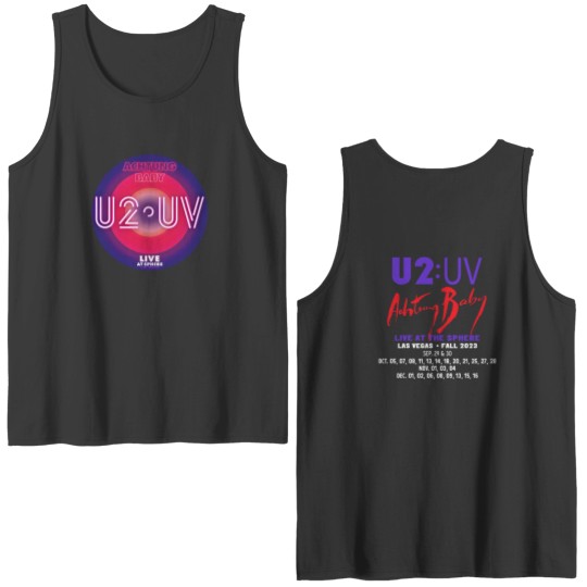 Discover U2 Achtung Baby Live At Sphere Las Vegas Fall 2023 Concert Double Sided Tank Tops