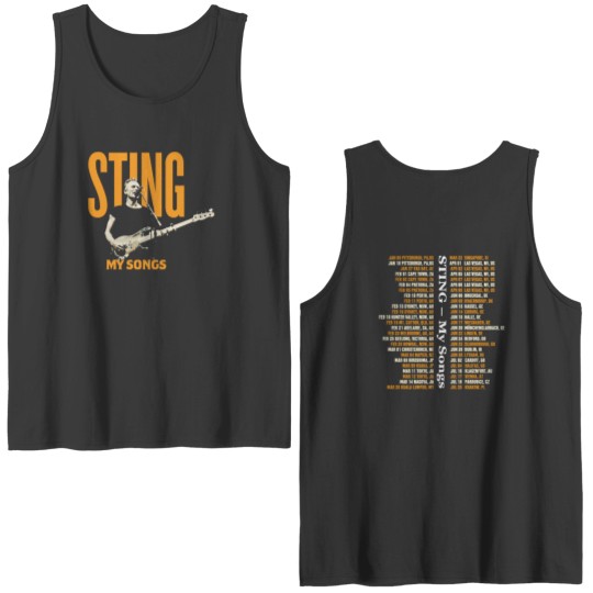 Discover STING MY SONGS 2023 World Tour Double Sided Tank Tops
