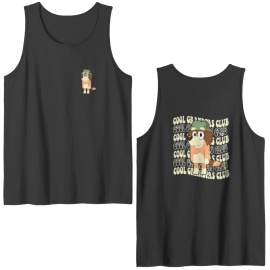 Discover BlueyDad Cool Grandpas Club Double Sided Tank Tops, BlueyDad Grandpa Double Sided Tank Tops