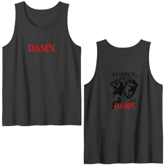 Discover Kendrick Lamar Damn inspired Double Sided Tank Tops, Kendrick Lamar Vintage 90s Double Sided Tank Tops