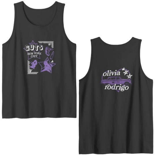Discover Olivia Rodrigo Guts Double Sided Tank Top - Concert Tour Design