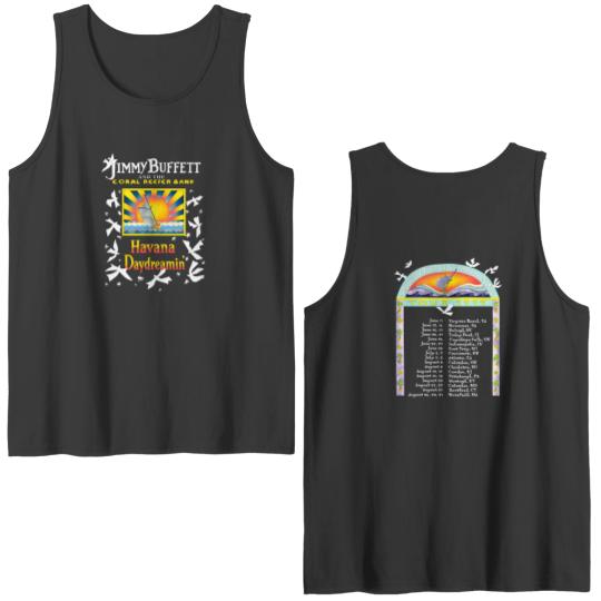 Discover Rare Jimmy Buffett Tour Double Sided Tank Top