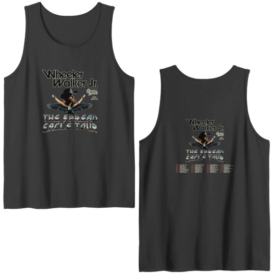Discover Wheeler Walker, Jr. The Spread Eagle Tour 2023 Double Sided Tank Tops, Wheeler Walker, Jr. Fan Double Sided Tank Tops