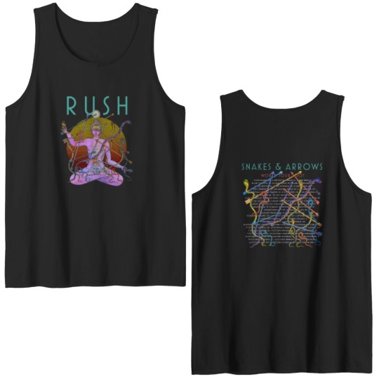 Discover Rush Double Sided Tank Tops, Rush Snakes & Arrows Tour 2007 Tour Double Sided Tank Tops