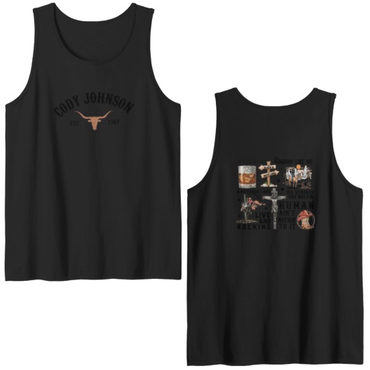 Discover Cody Johnsonn The Leather Tour 2024 Double Sided Tank Tops, Cody Johnsonn Concert 2024