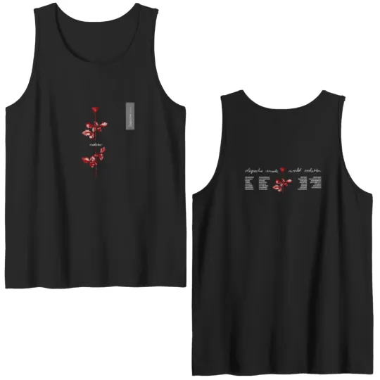 Discover Vintage 1990 DEPECHE MODE World Violator Concert Unisex Double Sided Tank Tops