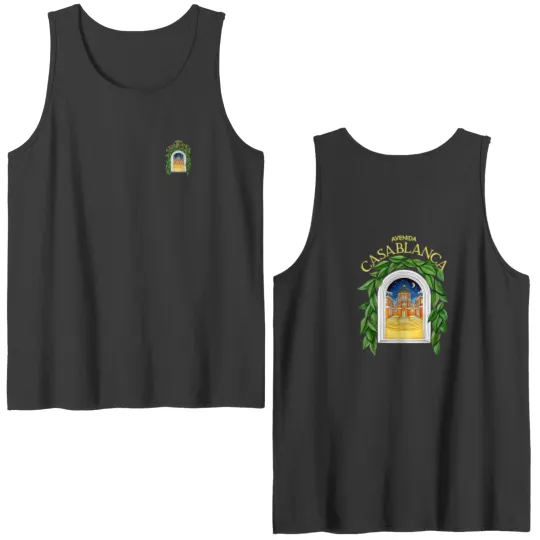 Discover Vintage Casablanca 2 Side Double Sided Tank Tops