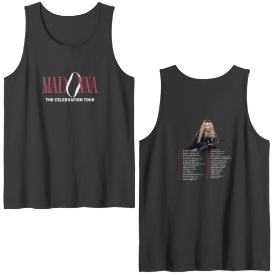 Discover Madonna The Celebration Tour Double Sided Tank Tops, You And Your Friends Double Sided Tank Tops