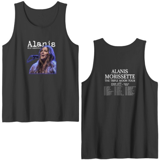 Discover 2024 Alanis Morissette The Triple Moon Tour Double Sided Tank Tops
