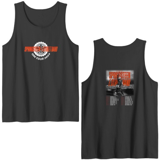 Discover 2024 Tour Bruce Springsteen And E Street Double Sided Tank Tops, Bruce Springsteen Double Sided Tank Tops