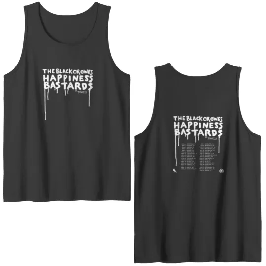 Discover The Black Crowes 2024 Happiness Bastards Tour Double Sided Tank Tops, The Black Crowes Double Sided Tank Tops