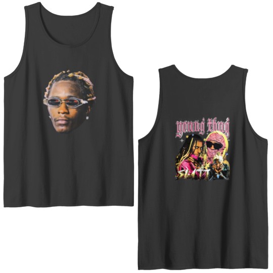 Discover YOUNG THUG "SLATT"  Front an Back Throwback Double Sided Tank Tops, Double Sided Tank Tops