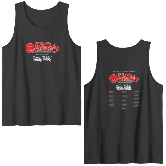 Discover Heart 2024 Tour Double Sided Tank Tops, Heart Band Fan Double Sided Tank Tops, Heart 2024 Concert Double Sided Tank Tops