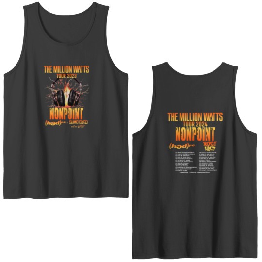 Discover Nonpoint The Million Watts Tour 2024 Double Sided Tank Tops