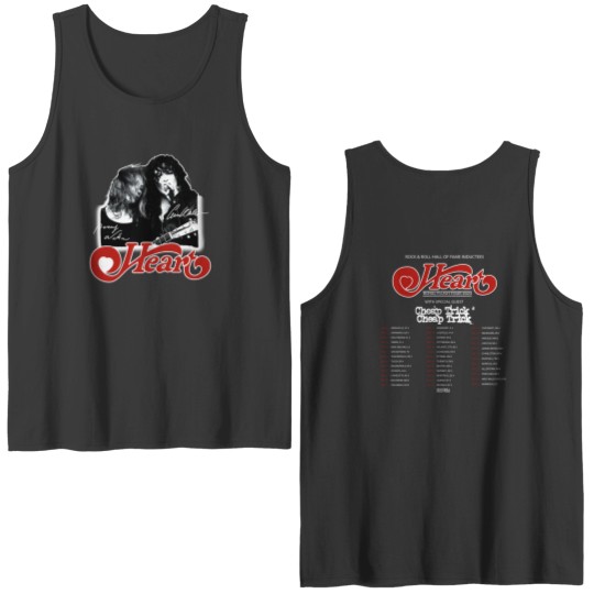 Discover 2024 Heart Band Royal Flush Tour Double Sided Tank Tops, Rock Band Heart 2024 Tour Double Sided Tank Tops