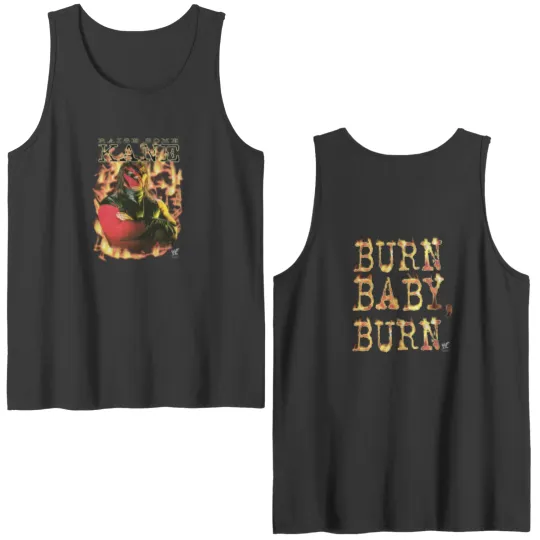 Discover 1998 Kane 90s WWF Wrestling Wrestling Entertainment RAW Men's Double Sided Tank Tops