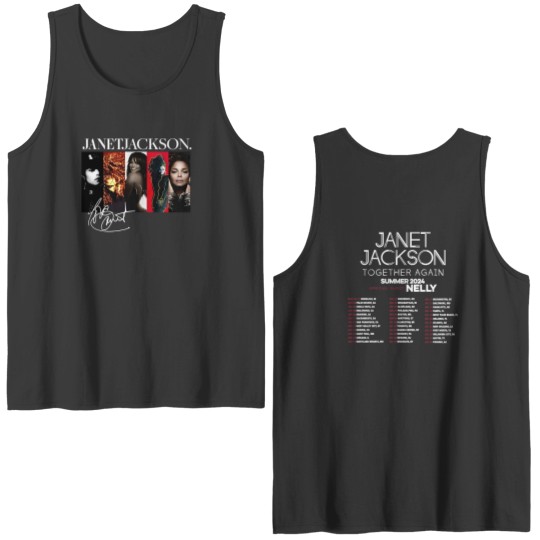 Discover Janet Jackson Collection Singer Double Sided Tank Tops