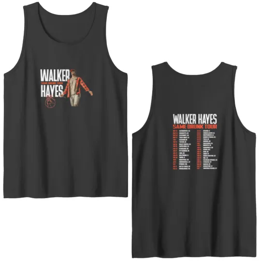 Discover Walker Hayes - Same Drunk 2024 Tour Double Sided Tank Tops