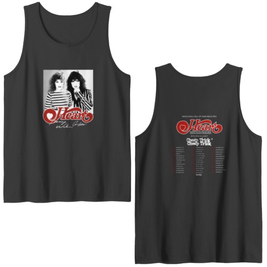 Discover Heart Band Royal Flush Tour 2024 Tour, Heart Rock Band Concert Double Sided Tank Tops