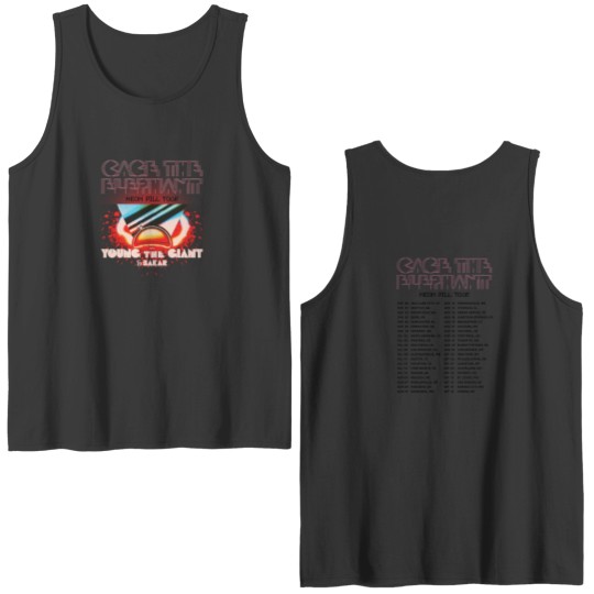 Discover Cage the Elephant - Neon Pill Tour 2024 Double Sided Tank Tops