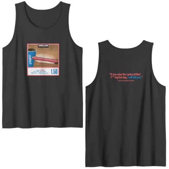Discover 1.50 Costco Hot Dog & Soda Combo With Quote Double Sided Tank Tops
