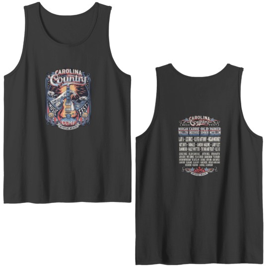 Discover CAROLINA COUNTRY MUSIC FESTIVAL 2024 Double Sided Tank Tops