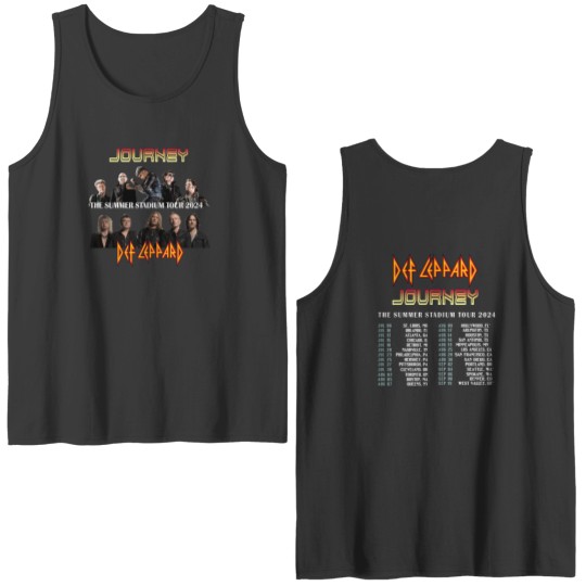 Discover Journey Band Tour 2024 Double Sided Tank Tops, Summer Stadium Tour 2024