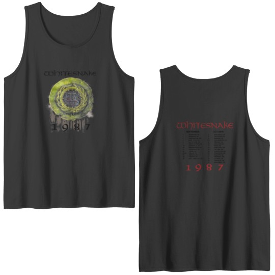 Discover 1987 Whitesnake Tour Double Sided Tank Tops