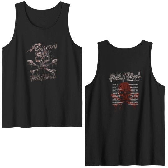 Discover Poison Flesh & Blood World Tour Double Sided Tank Tops