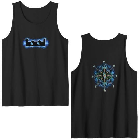 Discover Tool Blue Nerve Ending Music Band Double Sided Tank Tops
