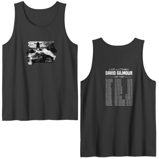 Discover Luck And Strange David Gilmour Tour 2024 Double Sided Tank Tops
