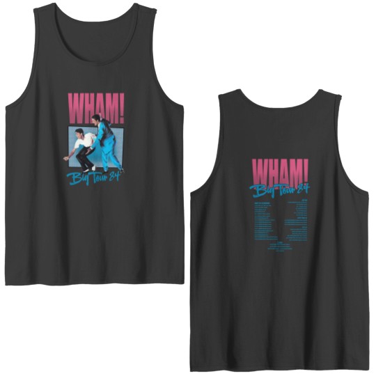 Discover Wham Big Tour White Adult Double Sided Tank Tops