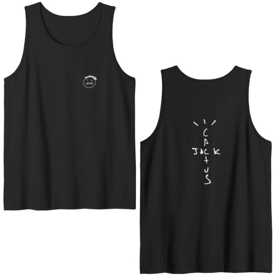 Discover Music Rapper Cactus Jack Graphic Cotton Double Sided Tank Tops