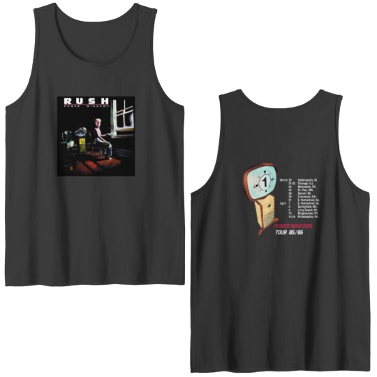 Discover SALE!! Rush Power Windows Tour 1985 Double Sided Tank Tops