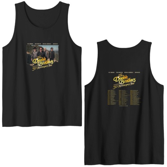 Discover The Doobie Brothers World Tour 50th Anniversary Double Sided Tank Tops