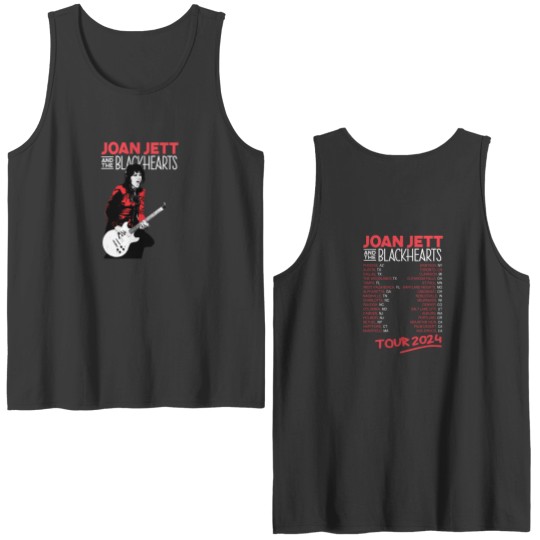 Discover Joan Jett and The Blackhearts tour 2024 Double Sided Tank Tops