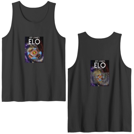 Discover ELO The Over and Out Tour Double Sided Tank Tops, Jeff Lynne's ELO The Over and Out Tour 2024 Double Sided Tank Tops