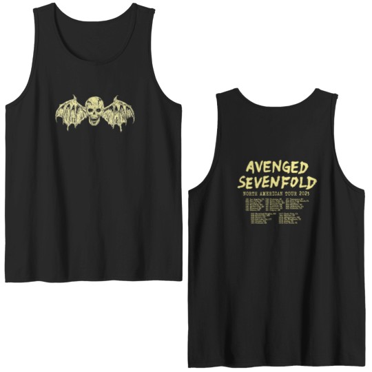Discover Avenged Sevenfold Band Fan Double Sided Tank Tops, Avenged Sevenfold 2023 Tour Double Sided Tank Tops