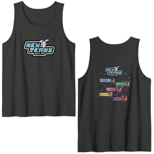 Discover Newjeans Super Shy Get Up Album Double Sided Tank Tops