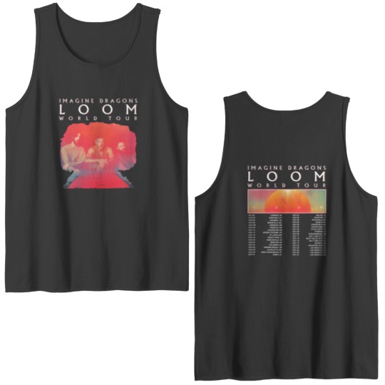 Discover Imagine Dragons Tour Double Sided Tank Tops, Music 2 Sides Double Sided Tank Tops Imagine Dragons Loom World Tour 2024