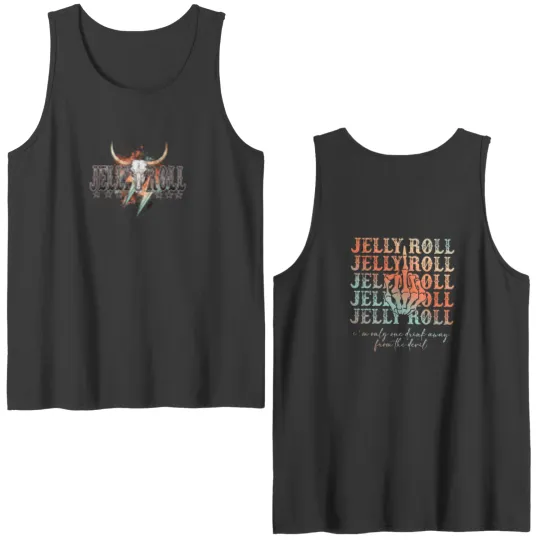 Discover Jelly Roll Double Sided Tank Tops: Both Sides, Beautifully Broken, Vintage 90s
