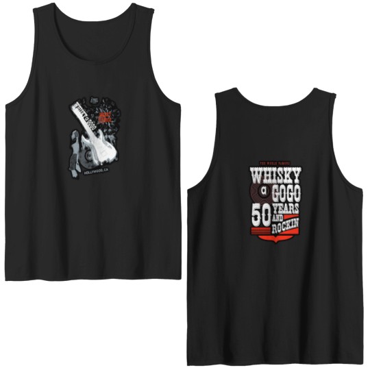 Discover Whisky A Go Go Double Sided Tank Tops 50th Anniversary and Guitar  Gift For All Fans