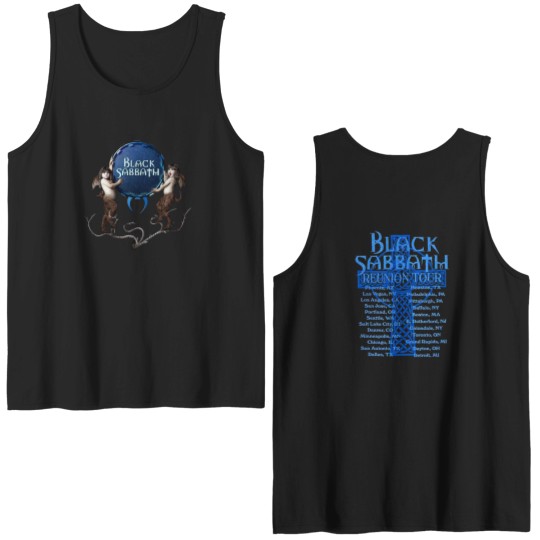 Discover Black Sabbath 1999 Reunion Tour 2 Sided Double Sided Tank Tops