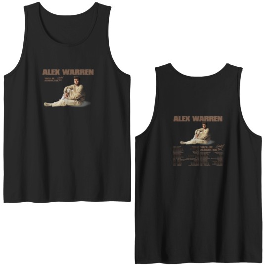 Discover Alex Warren You'll Be Alright, Kid Tour 2024 Shir Double Sided Tank Tops