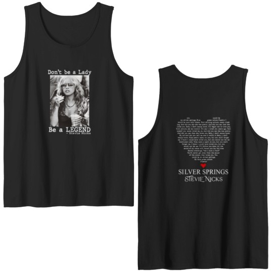 Discover Don't Be A Lady Be A Legend Double Sided Tank Tops, Vintage Stevie Nicks Double Sided Tank Tops