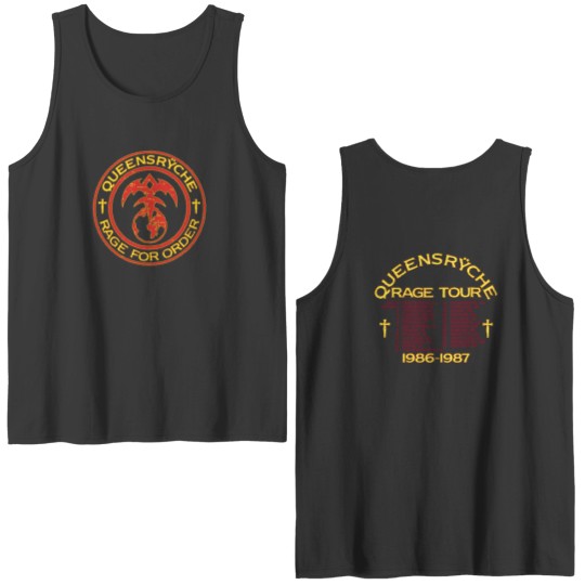 Discover QUEENSRYCHE -Rage for Order Double Sided Tank Tops Double Sided